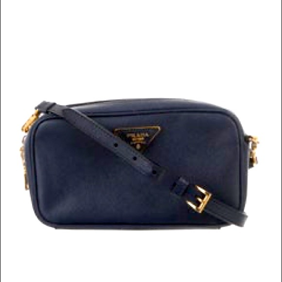 💯% Authentic Prada Navy Saffiano Crossbody Bag - Picture 12 of 13